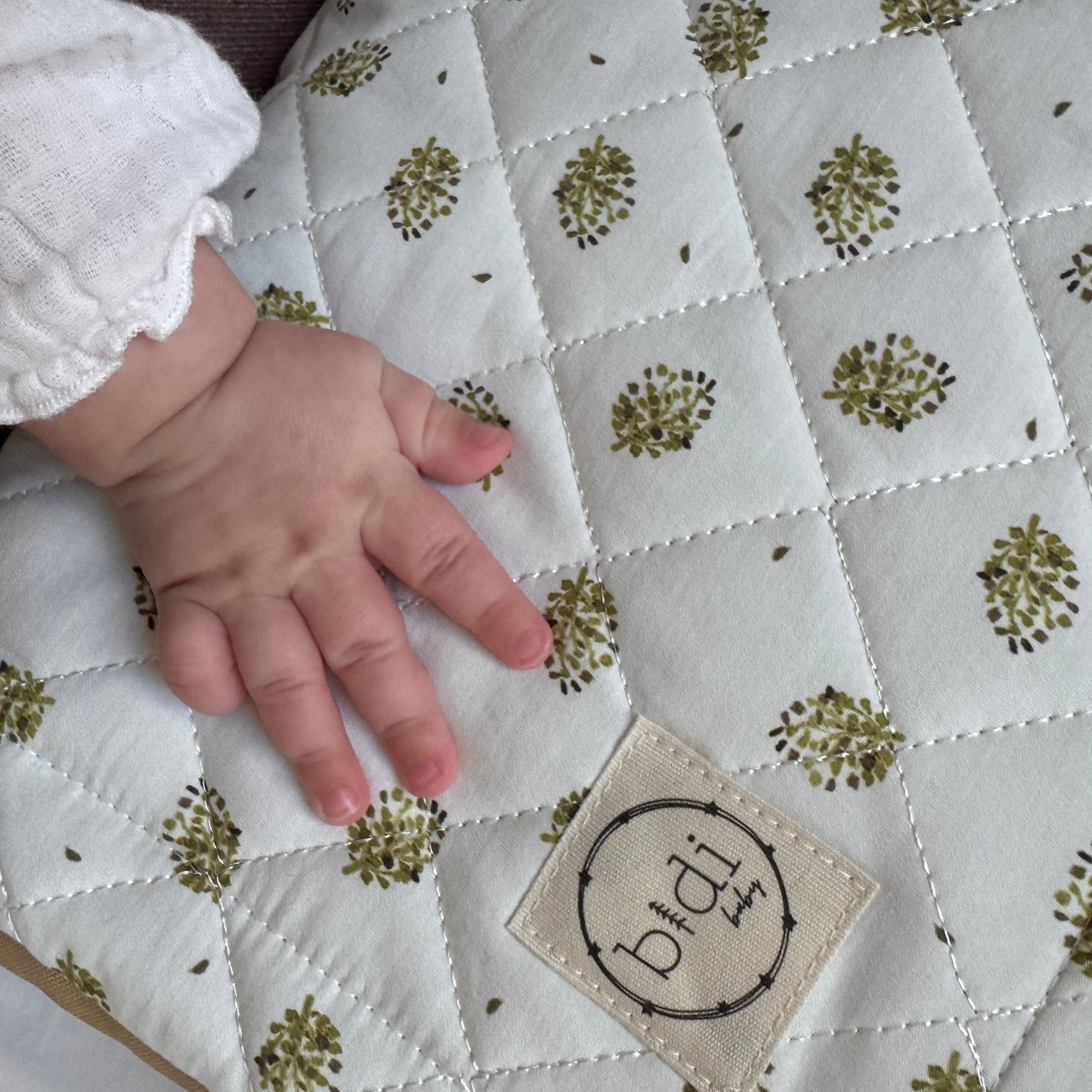 Manta de Juegos Impermeable - Bidi Eucalipto Mostaza