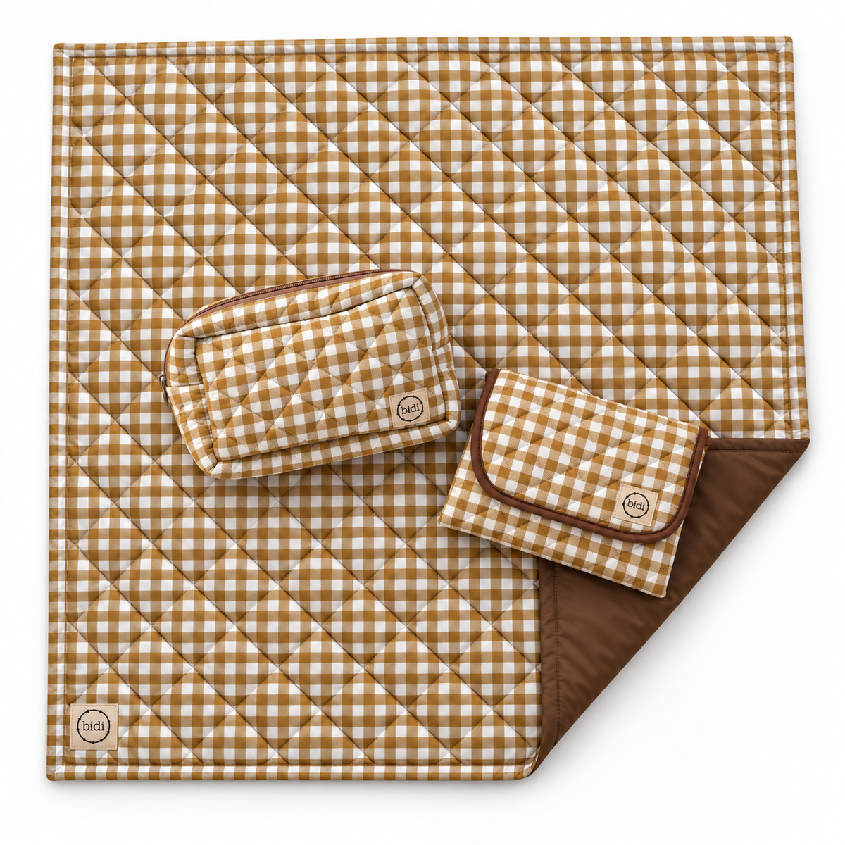 Welcome Pack · Vichy Beige | Play Mat, Changing Pad and Toiletry Bag