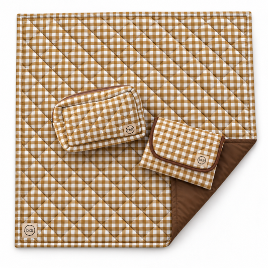 Welcome Pack · Vichy Beige | Play Mat, Changing Pad and Toiletry Bag