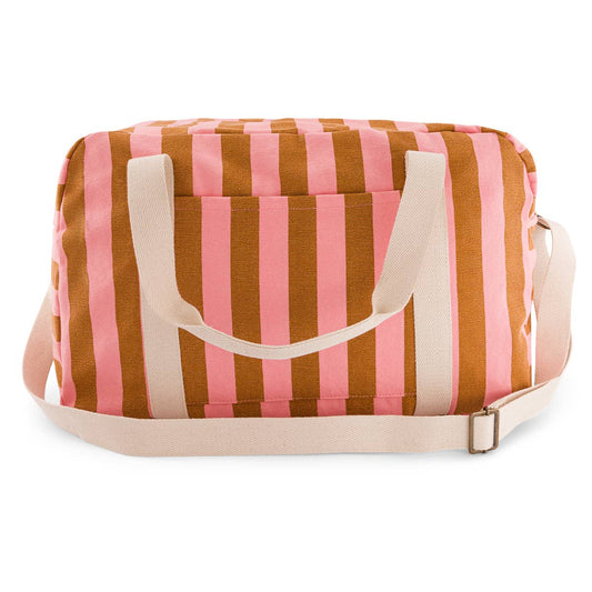 Bolsa de Paseo Rayas Fresa y Caramelo